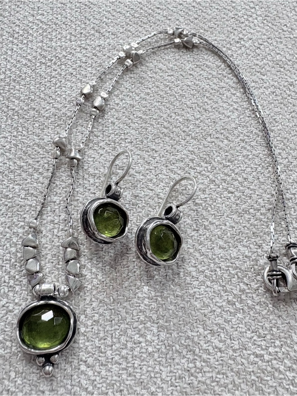 Silpada .925 Sterling Silver "Daintree" Necklace and Earrings, Sold as a Set